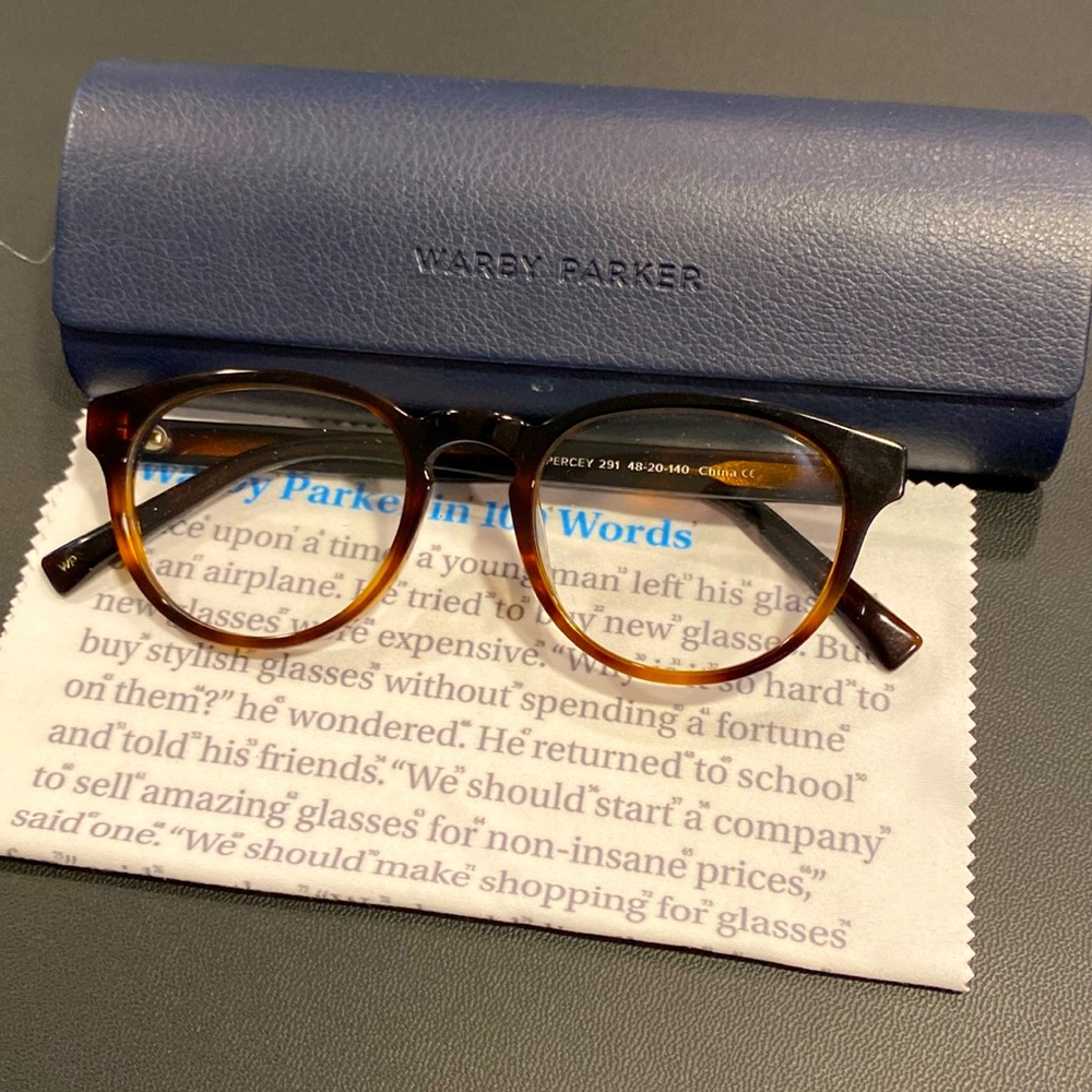 Warby Parker brown PERCEY 291 48-20-140 glasses.